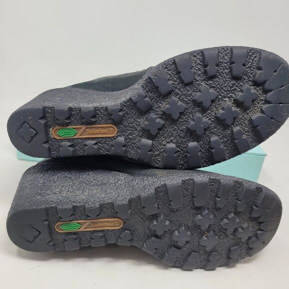 Timberland Boots Amston 6 Ankle Bootie Black Womens 6.5 Lace Wedge Heels 8253A - Picture 7 of 7